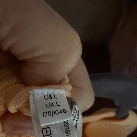 Free People Peach Long Sleeve Bodysuit with embroidery on sleeves - Picture 8 of 16